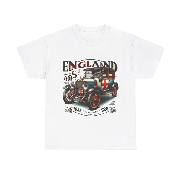 Flag Village UK Vintage Car Flag T-SHIRT Heavy Cotton Tee UK0022
