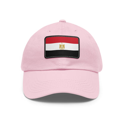 Flag Village Egypt Flag Hat Cap with Leather Patch