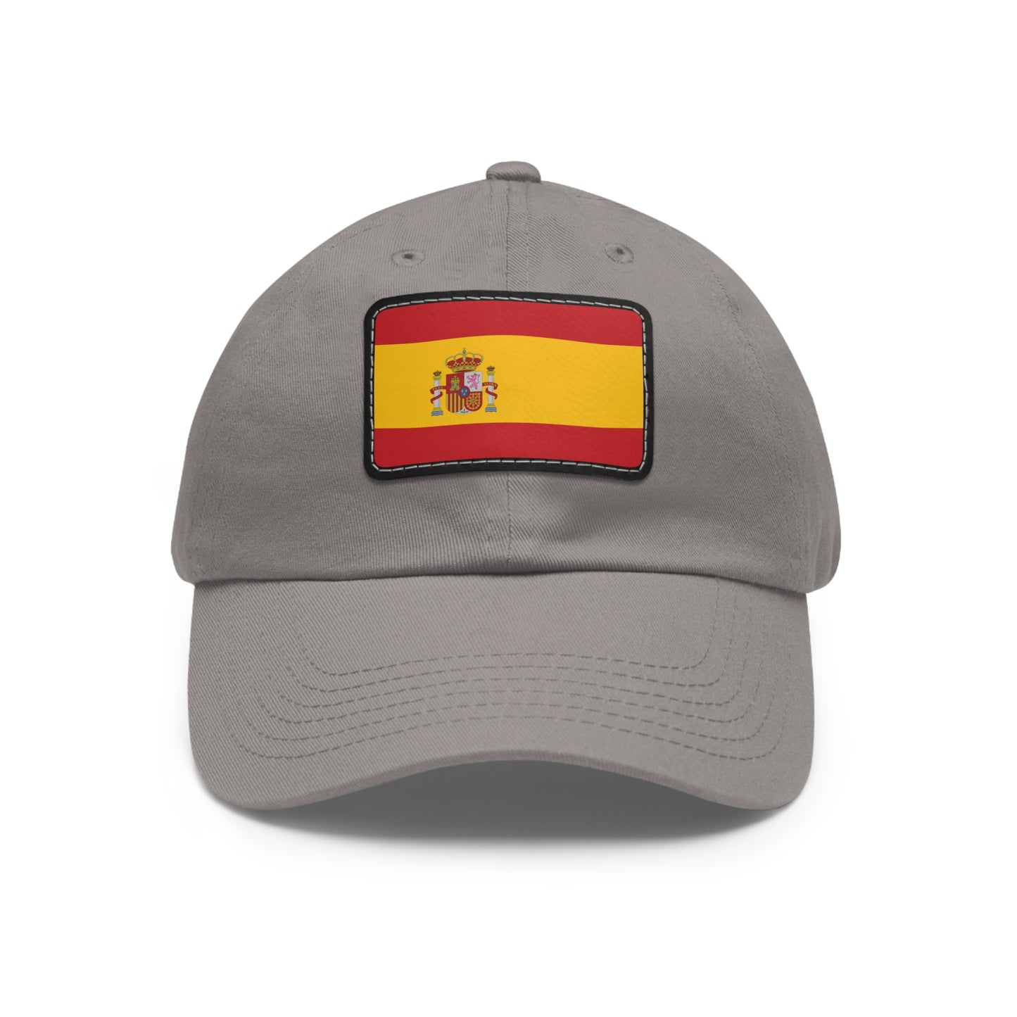 Flag Village Spain Flag Hat Cap with Leather Patch