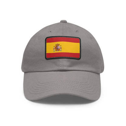 Flag Village Spain Flag Hat Cap with Leather Patch