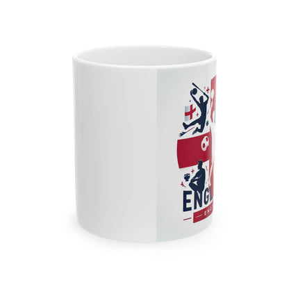 Flag Village ENGLAND Sporting Flag Ceramic Coffee Mug 11oz GBR0009