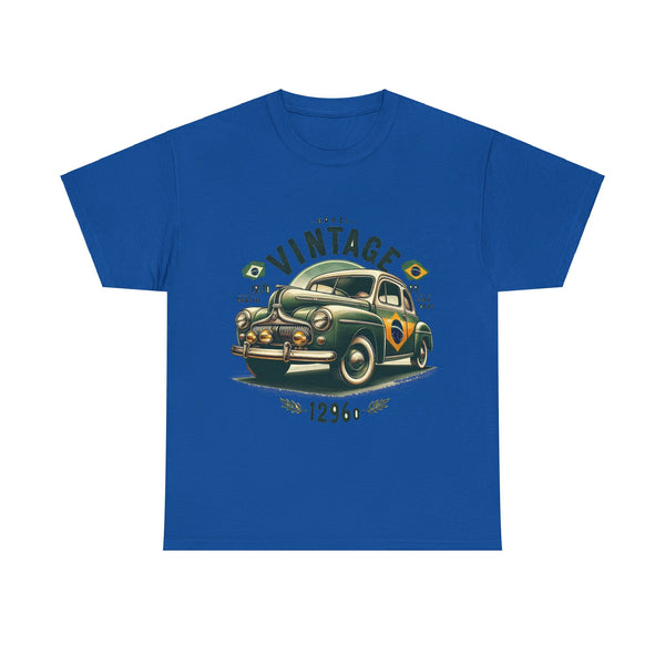 Flag Village Brazil Vintage Car Flag T-SHIRT Heavy Cotton Tee BRA0010