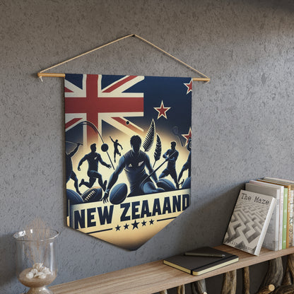Flag Village New Zealand Flag Pennant Sporting Home Wall decoration NZL0002