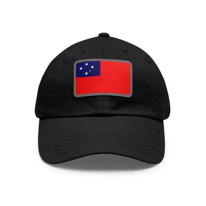 Flag Village Samoa Flag Hat Cap with Leather Patch