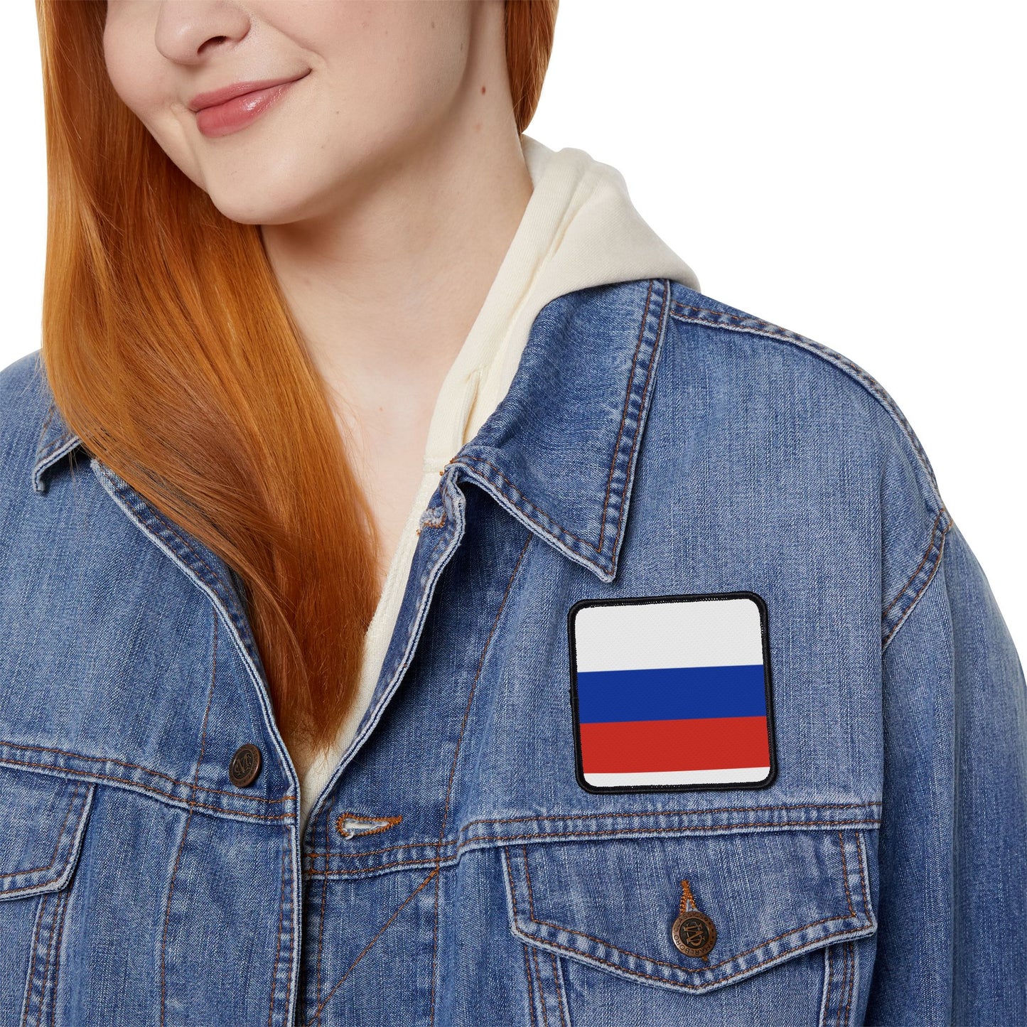 Flag Village Russia Flag Embroidery Iron-On Patches