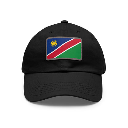 Flag Village Namibia Flag Hat Cap with Leather Patch