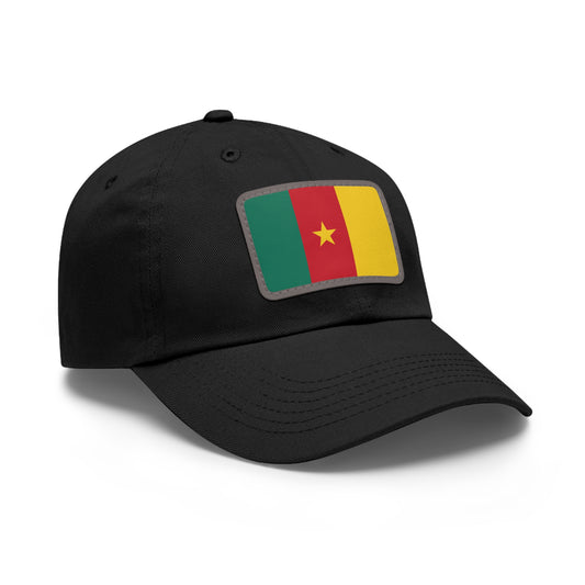 Flag Village Cameroon Flag Hat Cap with Leather Patch