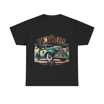 Flag Village Mexico Vintage Car Flag T-SHIRT Heavy Cotton Tee MEX0004