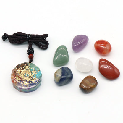 Flag Village Colorful Irregular Natural Stone Set Gift Box