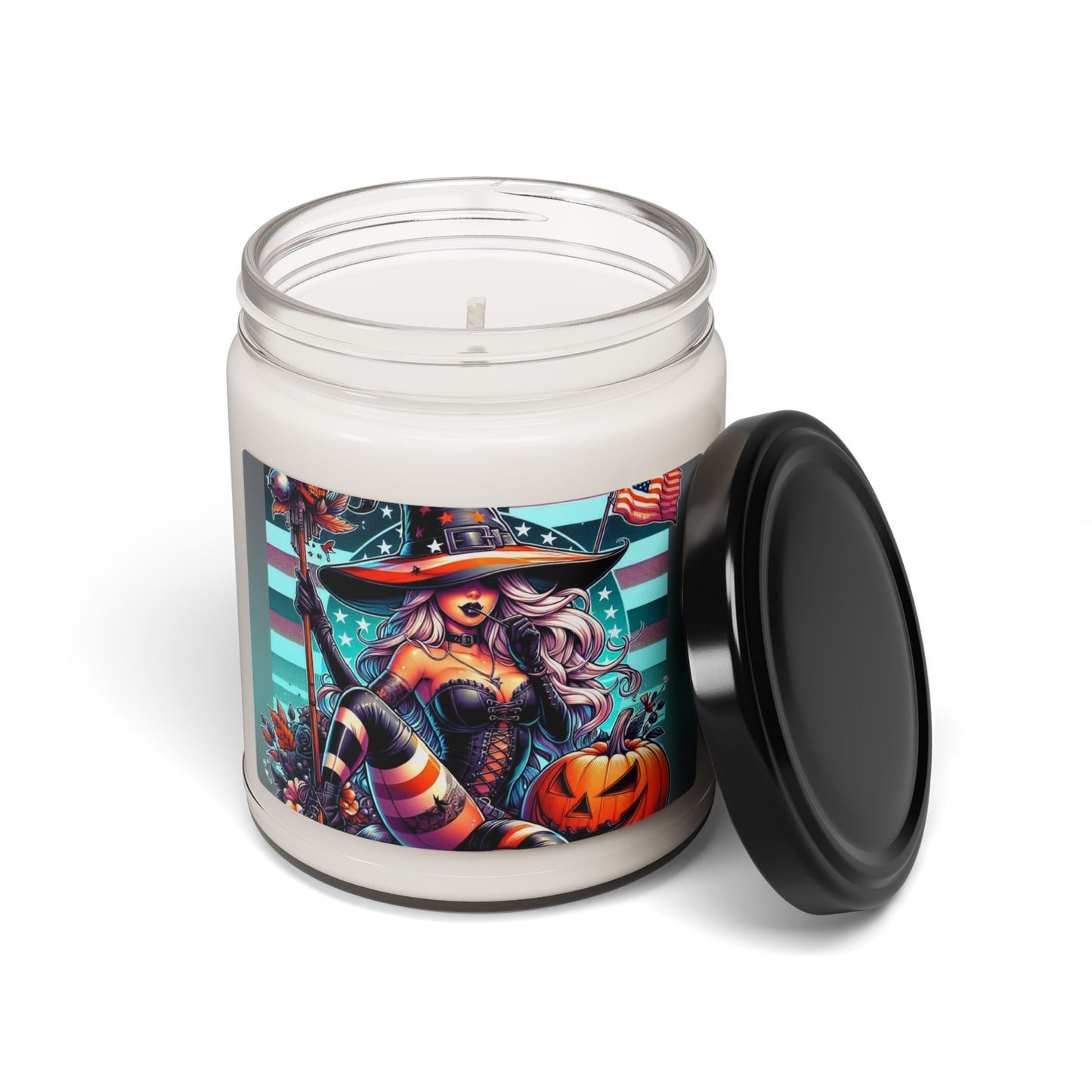 Flag Village Halloween Pretty Witch Scented Soy Candle, 9oz HW0014