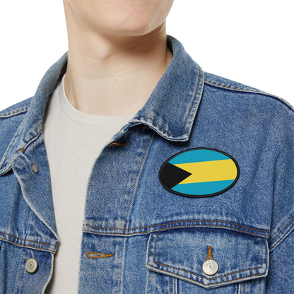 Flag Village Bahamas Flag Embroidery Iron-On Patches