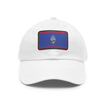 Flag Village Guam Flag Hat Cap with Leather Patch