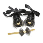 Flag Village Cute butterfly baby gift box with baby shoes princess shoes headdress Crown