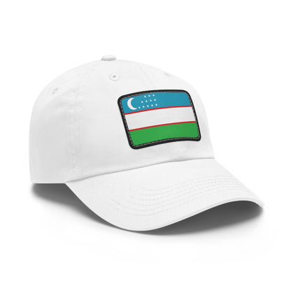 Flag Village Uzbekistan Flag Hat Cap with Leather Patch