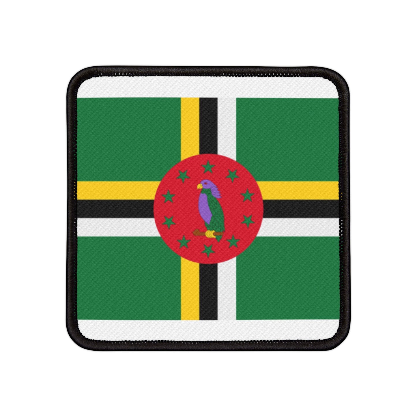 Flag Village Dominica Flag Embroidery Iron-On Patches