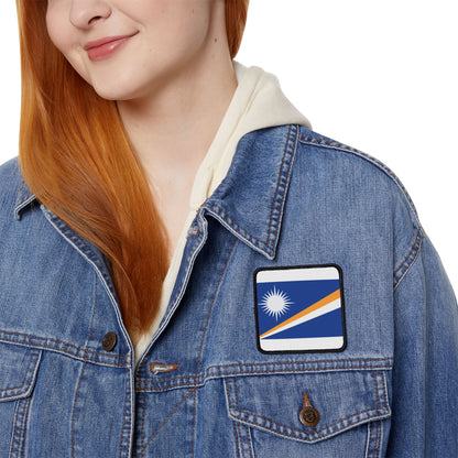 Flag Village Marshall Islands Flag Embroidery Iron-On Patches