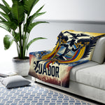 Flag Village Ecuador Sporting Flag Sherpa Fleece Blanket ECU0007