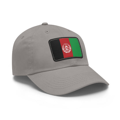 Flag Village Afghanistan Flag Hat Cap with Leather Patch