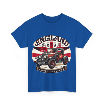Flag Village UK Vintage Car Flag T-SHIRT Heavy Cotton Tee UK0023