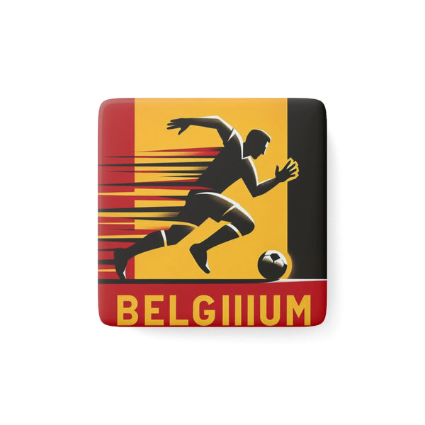 Flag Village Belgium National Flag Magnet 2" x 2"