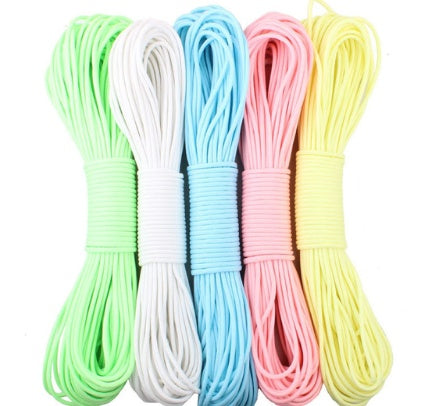 Flag Village Luminous 9-core luminous rope Camping outdoor safety equipment special rope 9-cell umbrella rope