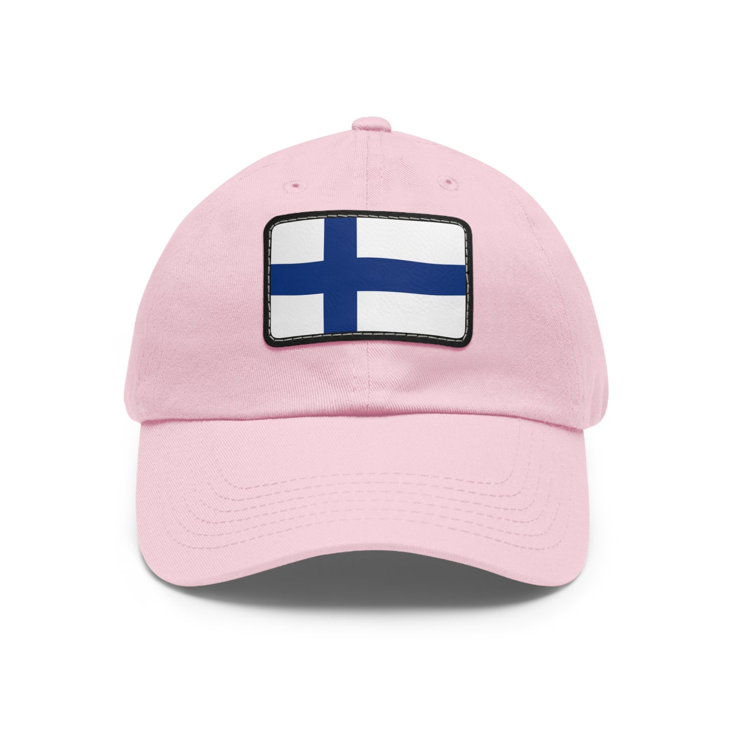Flag Village Finland Flag Hat Cap with Leather Patch