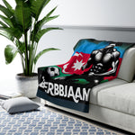 Flag Village Azerbaijan Sporting Flag Sherpa Fleece Blanket