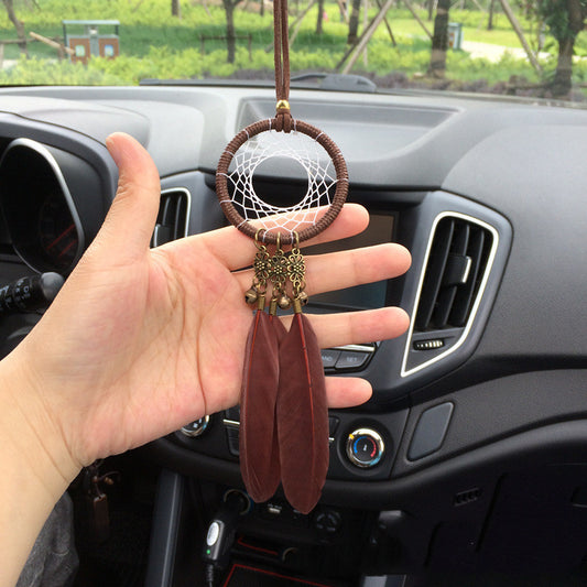 Flag Village Auto Tools Creative feather car pendant safety car accessories
