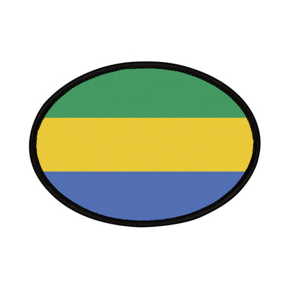 Flag Village Gabon Flag Embroidery Iron-On Patches