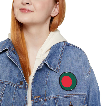 Flag Village Bangladesh Flag Embroidery Iron-On Patches