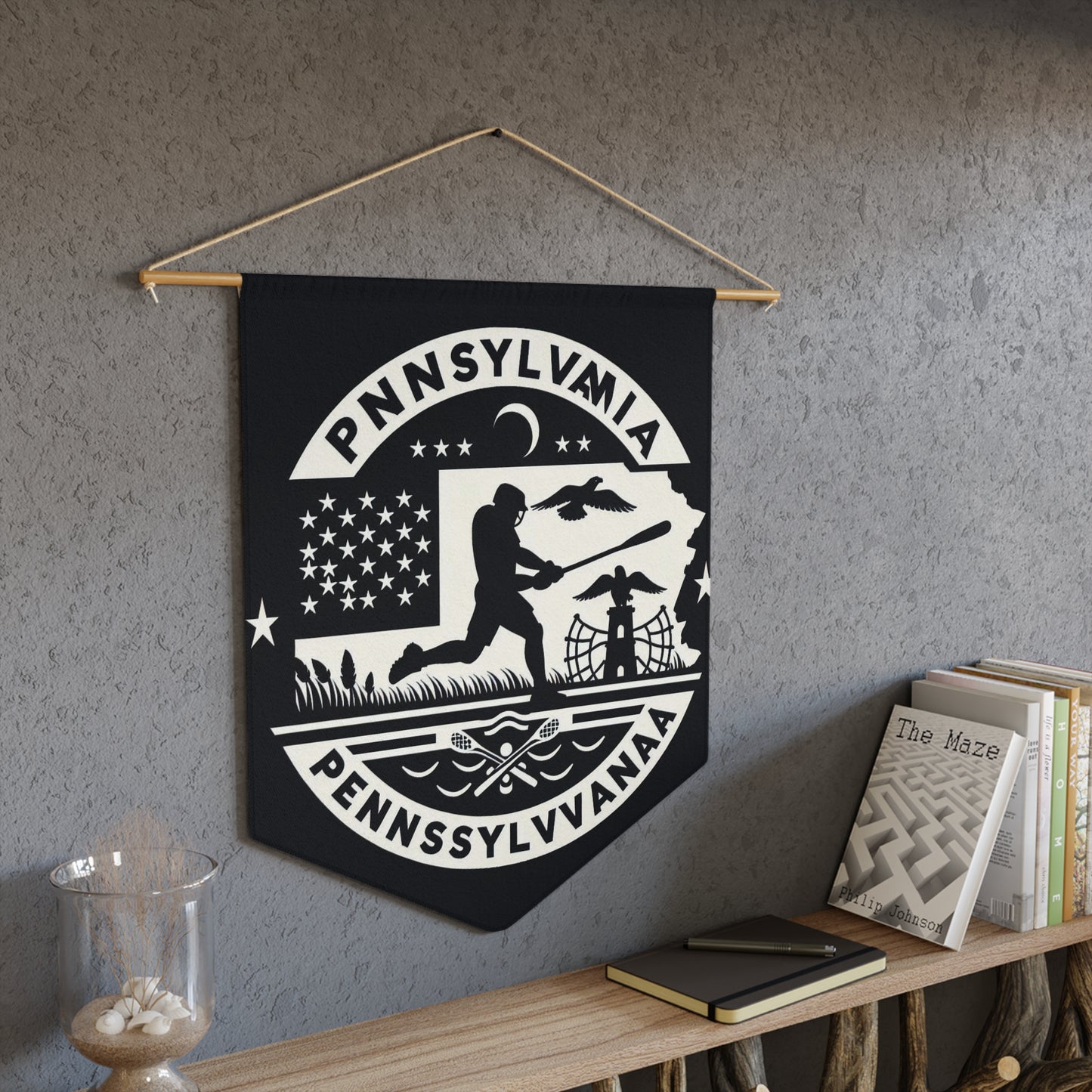 Flag Village Pennsylvania State Flag Pennant Sporting Home Wall decoration PA0002