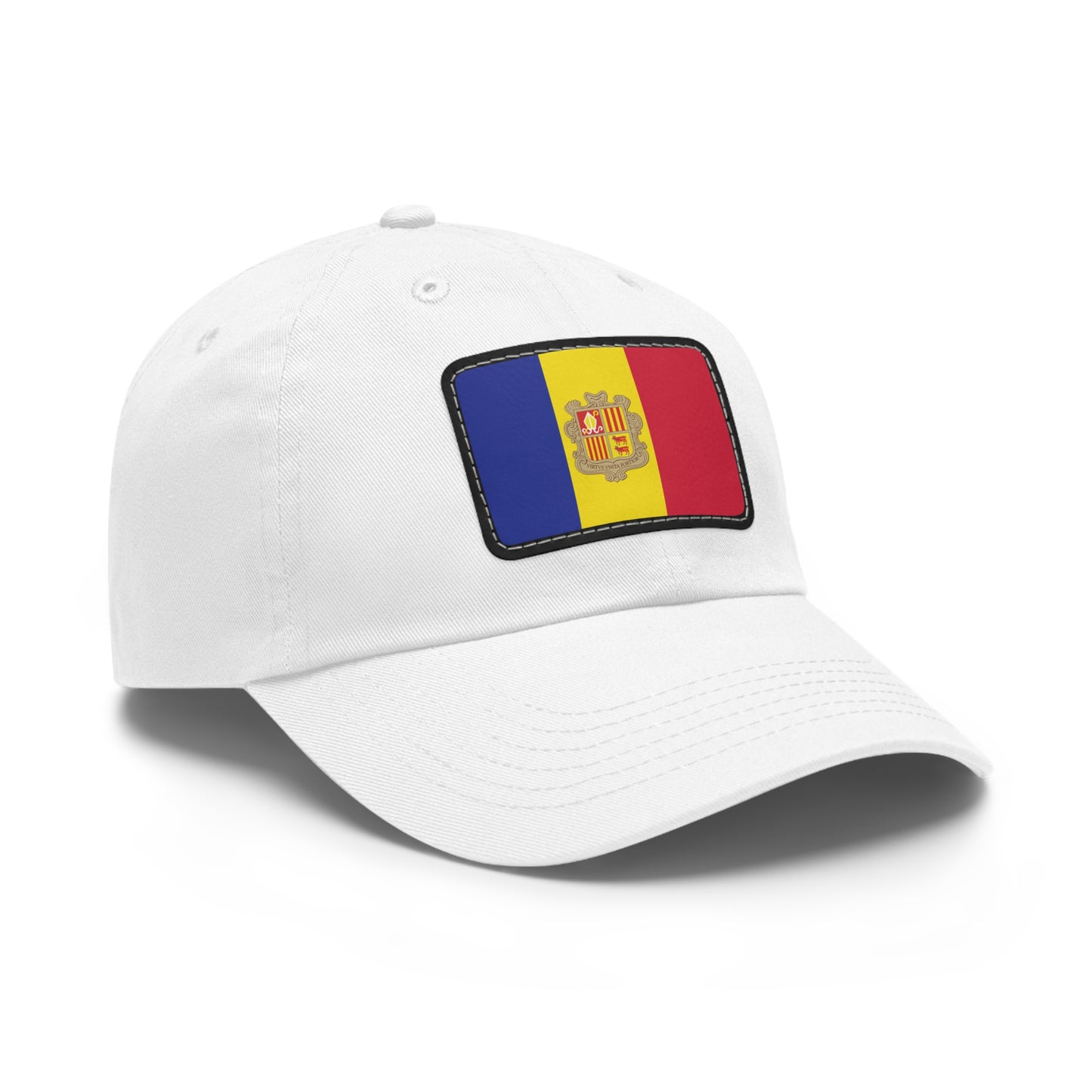 Flag Village Andorra Flag Hat Cap with Leather Patch