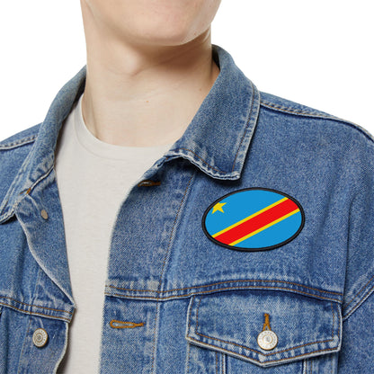 Flag Village Democratic Republic Of The Congo Flag Embroidery Iron-On Patches