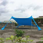 Flag Village Beach sun shade arbor