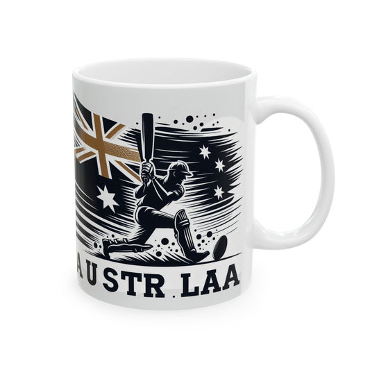 Flag Village Australia Sporting Flag Ceramic Coffee Mug 11oz AUS0008