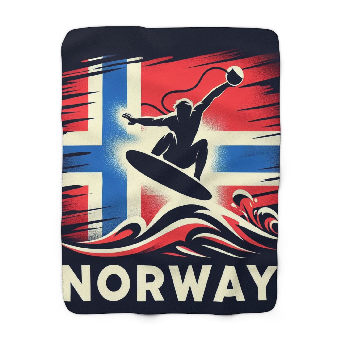 Flag Village Norway Sporting Flag Sherpa Fleece Blanket NOR0006