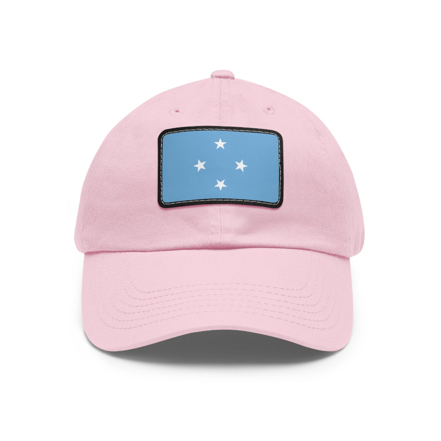 Flag Village Micronesia Flag Hat Cap with Leather Patch