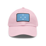 Flag Village Micronesia Flag Hat Cap with Leather Patch