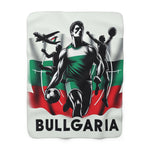 Flag Village Bulgaria Sporting Flag Sherpa Fleece Blanket BGR0007