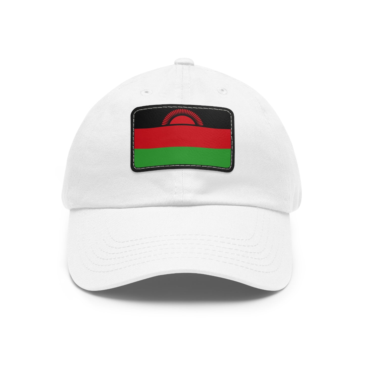 Flag Village Malawi Flag Hat Cap with Leather Patch