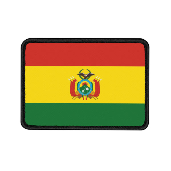 Flag Village Bolivia State Flag Embroidered Iron-On Patch