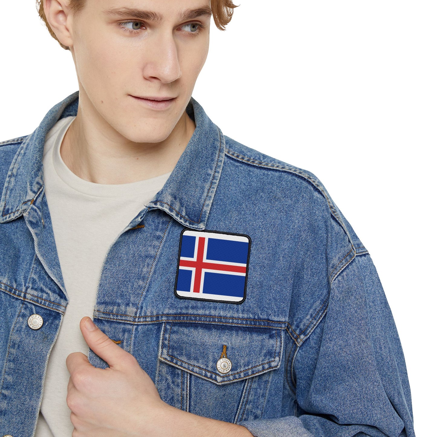 Flag Village Iceland Flag Embroidery Iron-On Patches