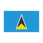 Flag Village Saint Lucia Flag 18" x 12" / 36" x 24" / 60" x 36"