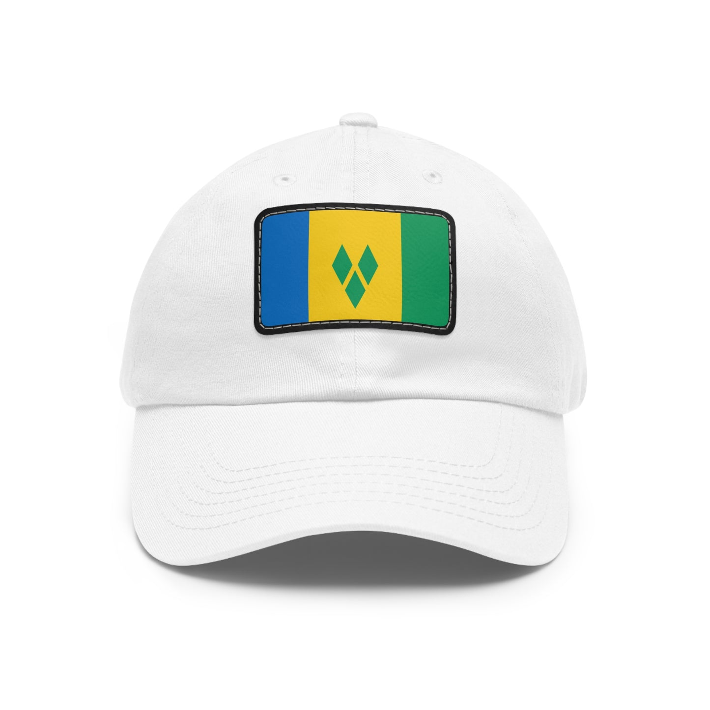 Flag Village Saint Vincent And The Grenadines Flag Hat Cap with Leather Patch
