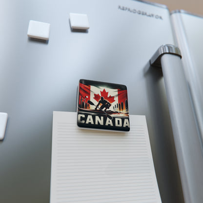 Flag Village CANADA Flag Sporting Porcelain Magnet, Square CAN0005
