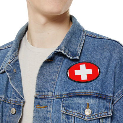 Flag Village Switzerland Flag Embroidery Iron-On Patches