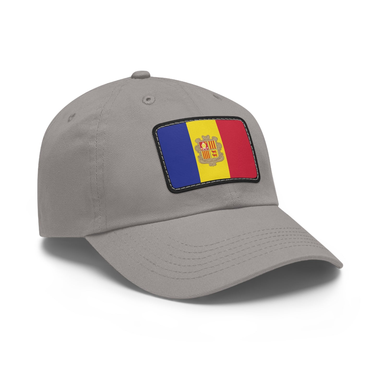 Flag Village Andorra Flag Hat Cap with Leather Patch