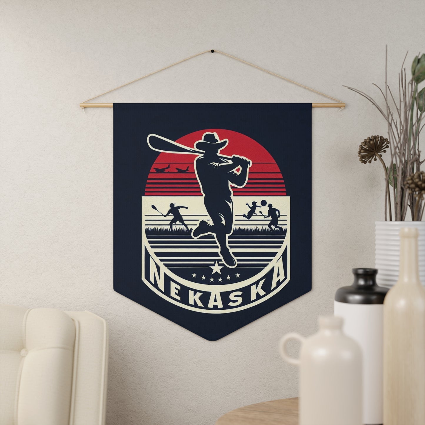Flag Village Nebraska State Flag Pennant Sporting Home Wall decoration NE0001