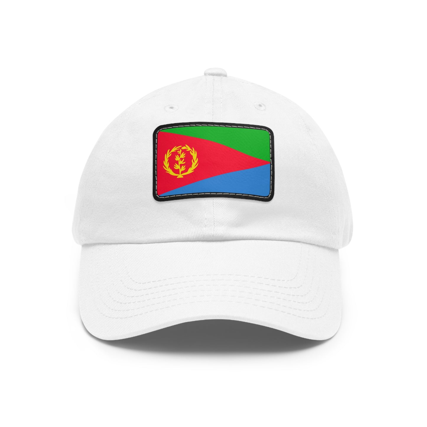 Flag Village Eritrea Flag Hat Cap with Leather Patch