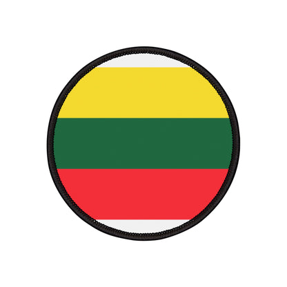 Flag Village Lithuania Flag Embroidery Iron-On Patches
